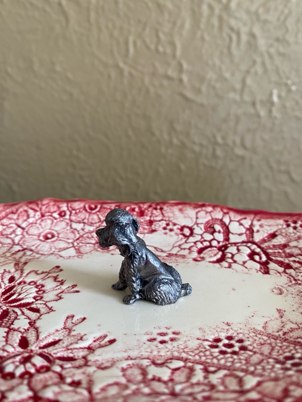 🩶Vintage🩶Pewter Miniature Puppy Figurine - Picture 10 of 14